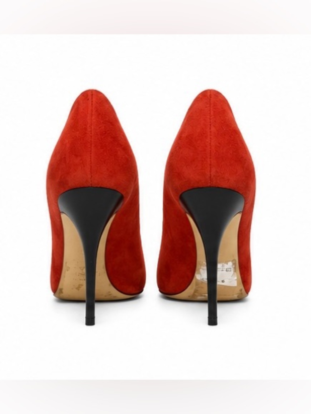 Vintage Giuseppe Zanotti Design Red Suede Stiletto Pumps - Picture 7 of 15
